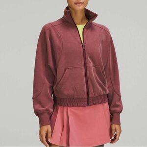 Lululemon Brushed Softstreme Funnel Neck Zip Up